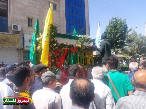 تشییع پیکر مطهر پنج شهید گنبدی حملات رژیم خبیث صهیونی تشییع پیکر مطهر پنج شهید گنبدی حملات رژیم خبیث صهیونی